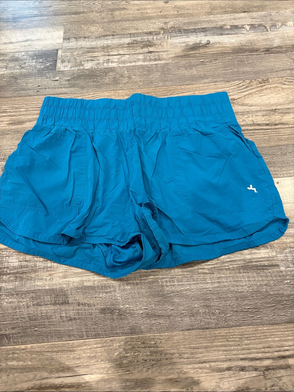 JoyLab Teal Athletic Running Shorts with Elastic Waist